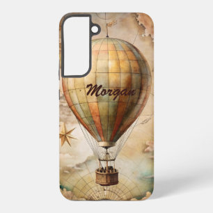 Coque Samsung Galaxy Ballon à air chaud vintage personnalisé Voyage a