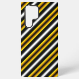 Coque Samsung Galaxy Bandes arc-en-ciel blanc jaune