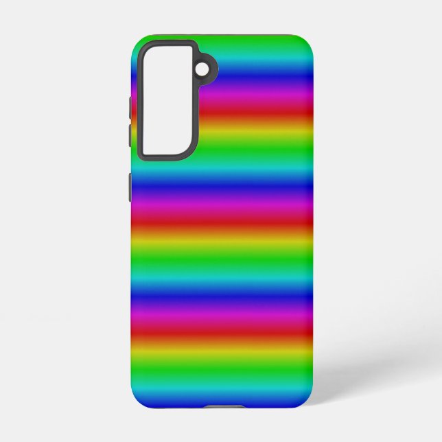 Coque Samsung Galaxy Bandes arc-en-ciel - Motif (Verso)