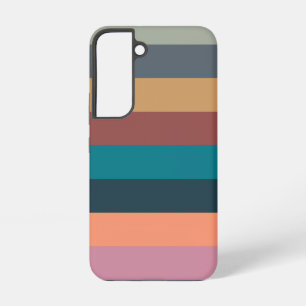 Coque Samsung Galaxy bandes de couleur colorées pastel