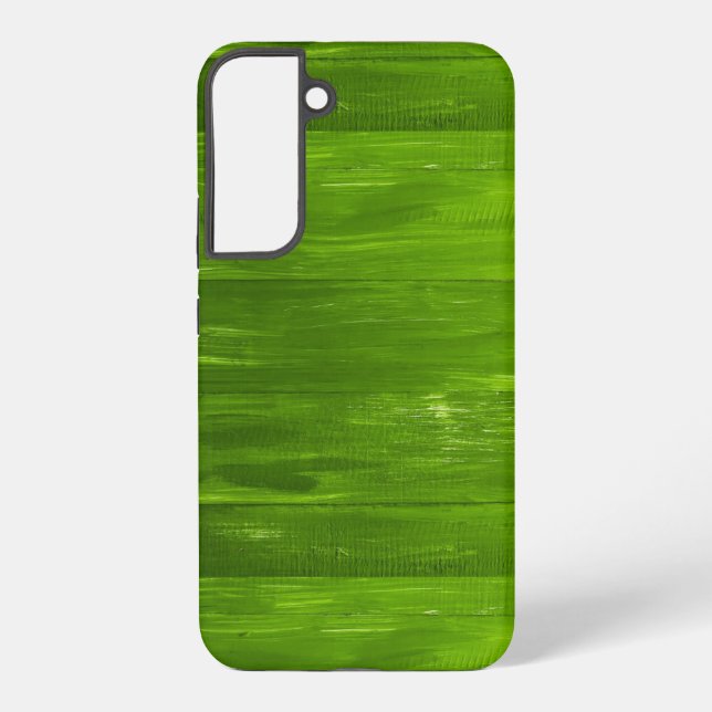 Coque Samsung Galaxy Bandes de texture de bois vert samsung coque de ga (Verso)