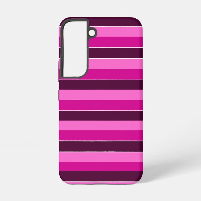 Coque Samsung Galaxy Bandes violettes et roses (Verso)