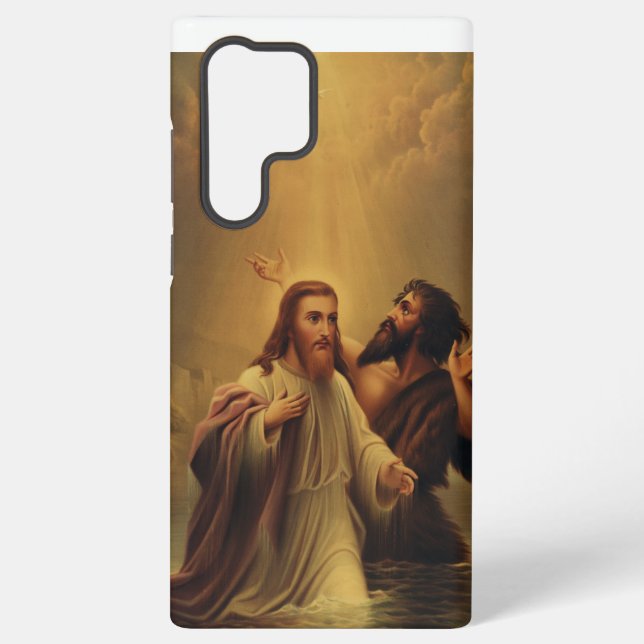 Coque Samsung Galaxy Baptême de Jésus-Christ (Verso)