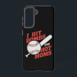 Coque Samsung Galaxy Base-ball Rétro Drôle Je frappe des bombes pour de<br><div class="desc">Base-ball Rétro Drôle Je frappe des bombes pour des mamans sexy</div>