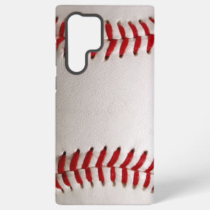 Coque Samsung Galaxy Baseball et Softball Classiques Couture Rouge