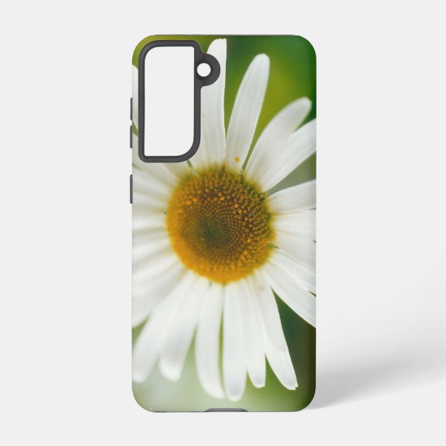 Coque Samsung Galaxy Basière oculaire blanche - Leucanthemum vulgare (Verso)