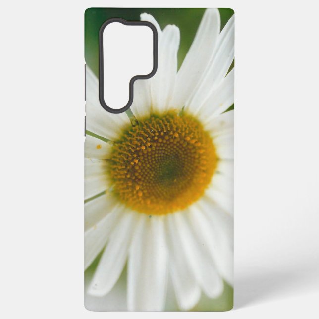 Coque Samsung Galaxy Basière oculaire blanche - Leucanthemum vulgare (Verso)