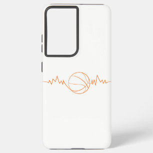 Coque Samsung Galaxy Basketball Heartbeat Design Cool cadeau pour le sp