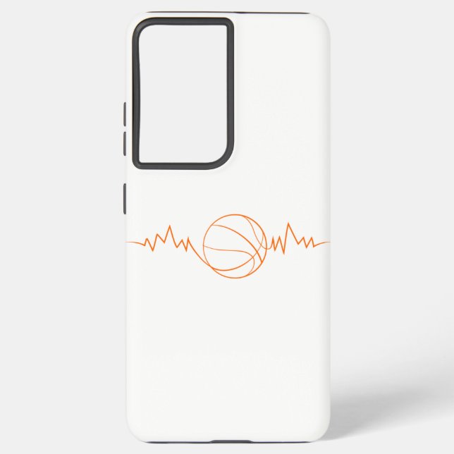 Coque Samsung Galaxy Basketball Heartbeat Design Cool cadeau pour le sp (Verso)