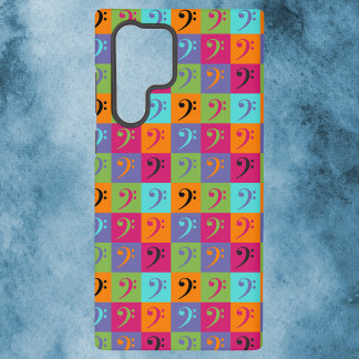 Coque Samsung Galaxy Bass Clef Motif musical