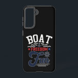 Coque Samsung Galaxy Bateau Freedom Fun 4 juillet Bateau<br><div class="desc">Bateau Freedom Fun 4 juillet Bateau</div>