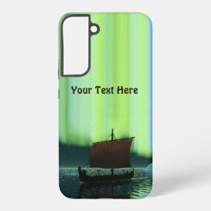 Coque Samsung Galaxy Bateau Viking Sous Lumière Du Nord