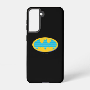 Coque Samsung Galaxy Batman Symbole Cyan Stripes