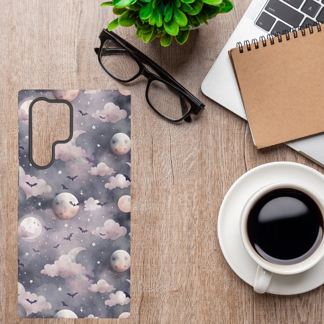 Coque Samsung Galaxy Bats d'Halloween | Motif de nuit Éffrayant (Créateur téléchargé)