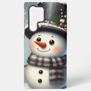 Coque Samsung Galaxy Beau tourbillon Noël/bonhomme de neige d'hiver