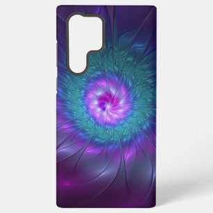 Coque Samsung Galaxy Beauté florale abstraite, art fractal coloré de fl
