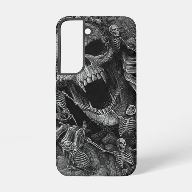 Coque Samsung Galaxy Beauté Grim, Squelette Mort (Verso)