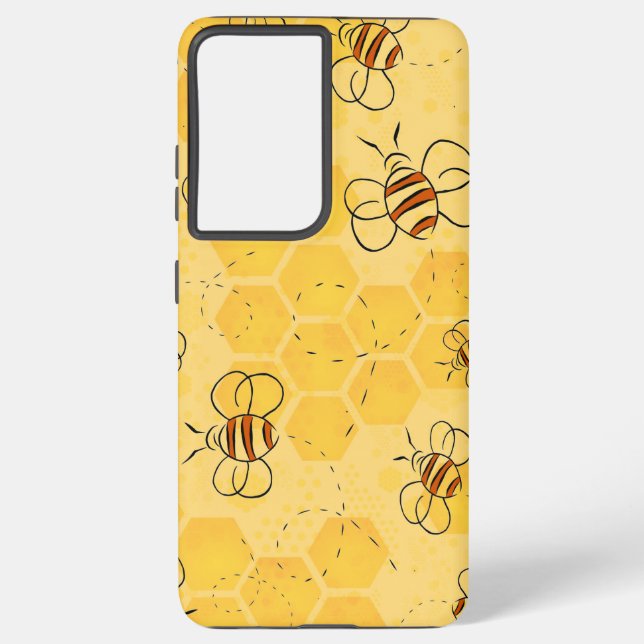 Coque Samsung Galaxy Bee Buzzing Honey Bees mignonne (Verso)