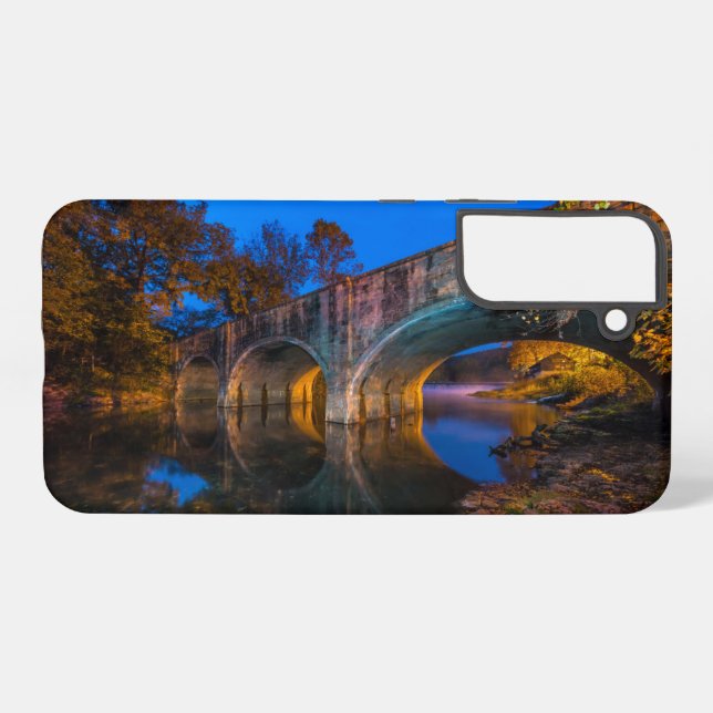 Coque Samsung Galaxy Bennett Spring Bridge Twilight Samsung Galaxy Coqu (Verso Horizontal)