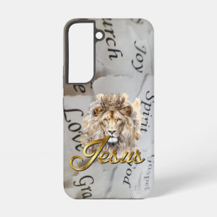 Coque Samsung Galaxy Bible Inspirant Monochrome Jésus Lion de Juda