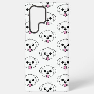 Coque Samsung Galaxy Bichon blanc mignon Frise Chien Stick Sortie