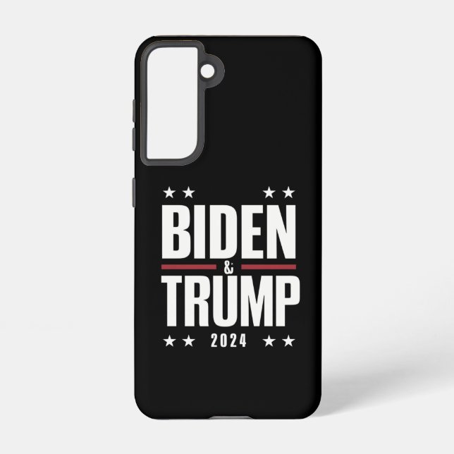 Coque Samsung Galaxy Biden Trump 2024 Drôle Président VP (Verso)