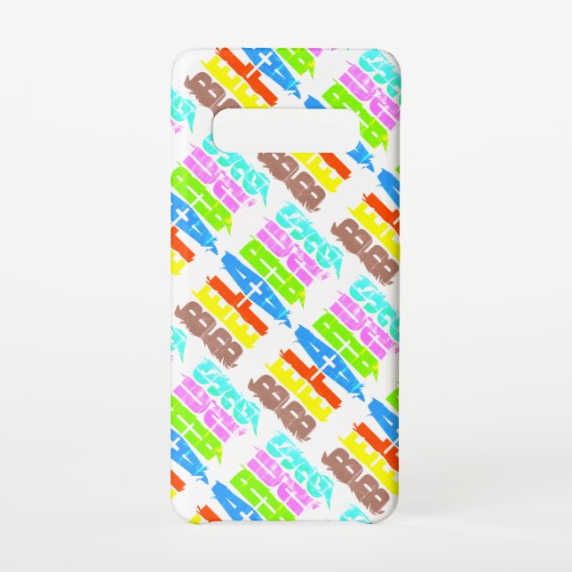 Coque Samsung Galaxy Biélorussie Colorful Letters Funky (Dos)