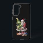 Coque Samsung Galaxy Bigfoot Noël Arbre Lumières Noël Sasquatatch Amour<br><div class="desc">Bigfoot sapin de Noël Lumières Noël Sasquatch Amateurs</div>