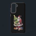 Coque Samsung Galaxy Bigfoot Noël Arbre Lumières Noël Sasquatatch Amour<br><div class="desc">Bigfoot sapin de Noël Lumières Noël Sasquatch Amateurs</div>
