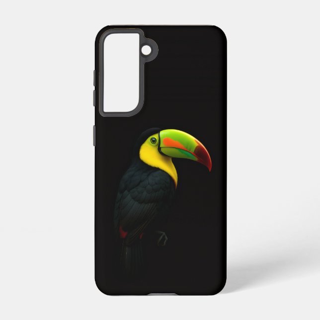 Coque Samsung Galaxy Black 4 Luxe  Galaxy S21 Case, Keel Billed Tucan (Verso)