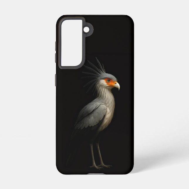 Coque Samsung Galaxy Black 4 Luxe  Galaxy S21 Case, Secretarybird (Verso)