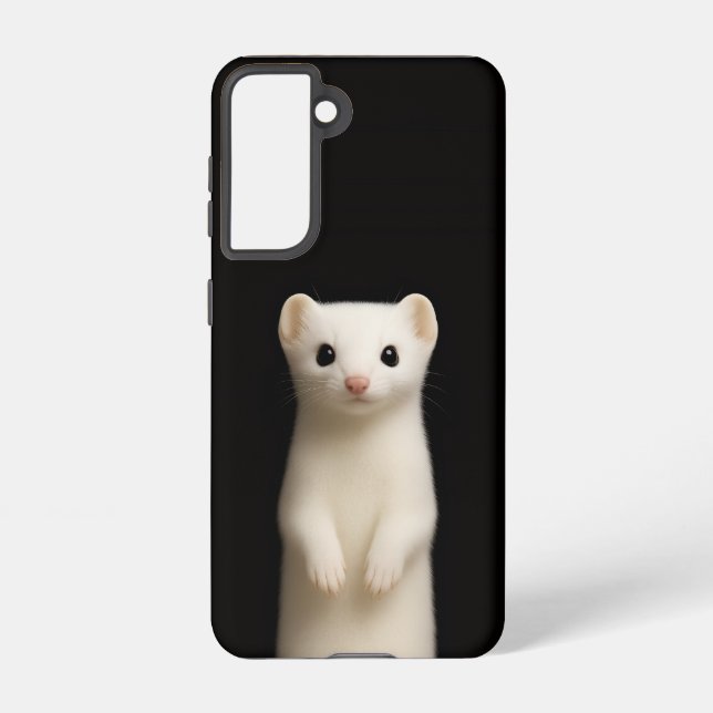 Coque Samsung Galaxy Black 4 Luxe  Galaxy S21 Case, Stylish Ermine (Verso)