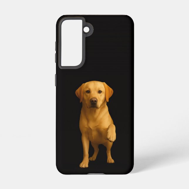 Coque Samsung Galaxy Black 4 Luxe  Galaxy S21 Case, Tender Labrador (Verso)
