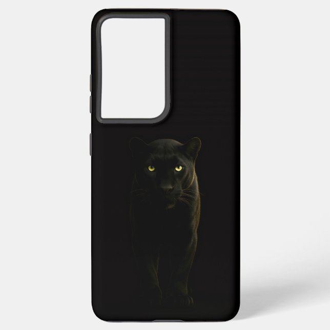 Coque Samsung Galaxy Black 4 Luxe Galaxy S21 Plus, Black Panther (Verso)