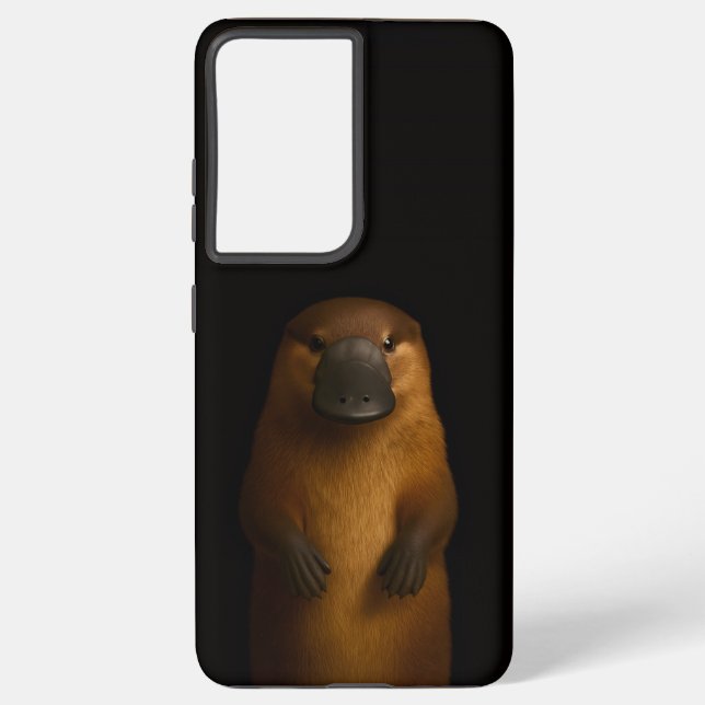 Coque Samsung Galaxy Black 4 Luxe Galaxy S21 Plus, Elegant Platypus (Verso)