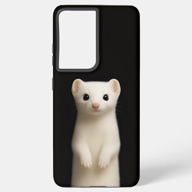 Coque Samsung Galaxy Black 4 Luxe Galaxy S21 Plus, Stylish Ermine (Verso)