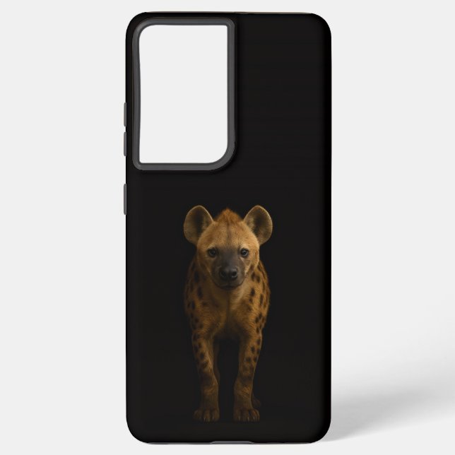 Coque Samsung Galaxy Black 4 Luxe Galaxy S21 Ultra, Wild Spotted Hyena (Verso)