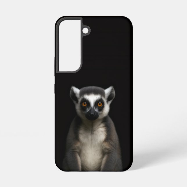 Coque Samsung Galaxy Black 4 Luxe Galaxy S22 Case, Gentle Lemur (Verso)