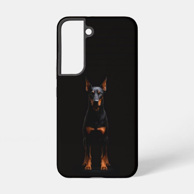 Coque Samsung Galaxy Black 4 Luxe Galaxy S22 Case, Guardian Doberman (Verso)