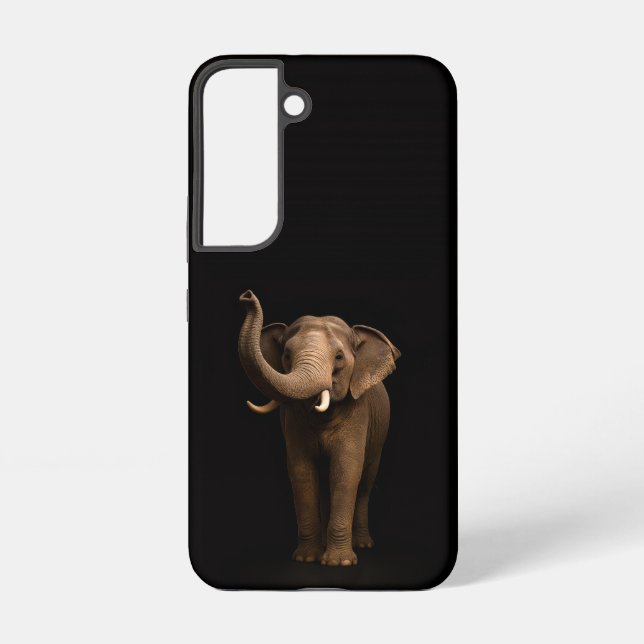 Coque Samsung Galaxy Black 4 Luxe Galaxy S22 Case, Mighty Elephant (Verso)