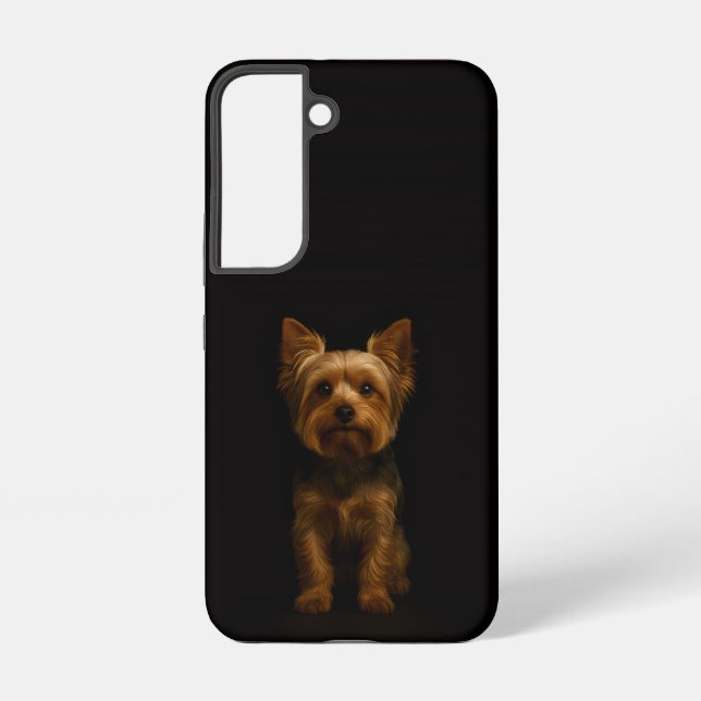 Coque Samsung Galaxy Black 4 Luxe Galaxy S22 Case, Yorkshire Terrier (Verso)