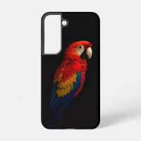Black 4 Luxe Galaxy S22 Coque, Parrot écarlate