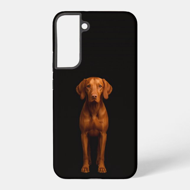 Coque Samsung Galaxy Black 4 Luxe Galaxy S22 Plus, Agile Vizsla Dog (Verso)