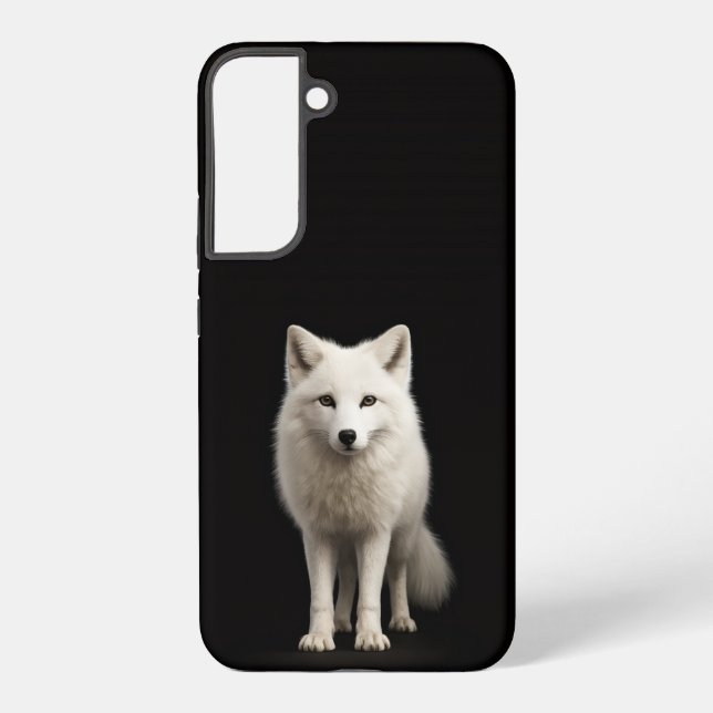 Coque Samsung Galaxy Black 4 Luxe Galaxy S22 Plus, Ivory Arctic Fox (Verso)
