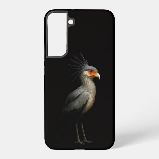 Coque Samsung Galaxy Black 4 Luxe Galaxy S22 Plus, Secretarybird (Verso)