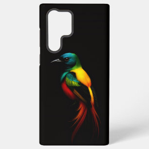 Coque Samsung Galaxy Black 4 Luxe Galaxy S22 Ultra Coque, Rainbow Bird
