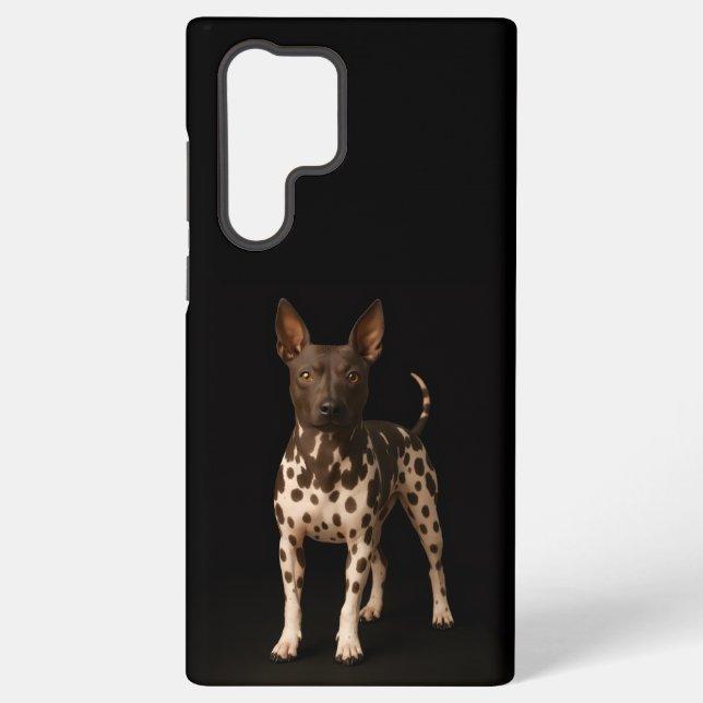 Coque Samsung Galaxy Black 4 Luxe Galaxy S22 Ultra, Hairless Terrier (Verso)