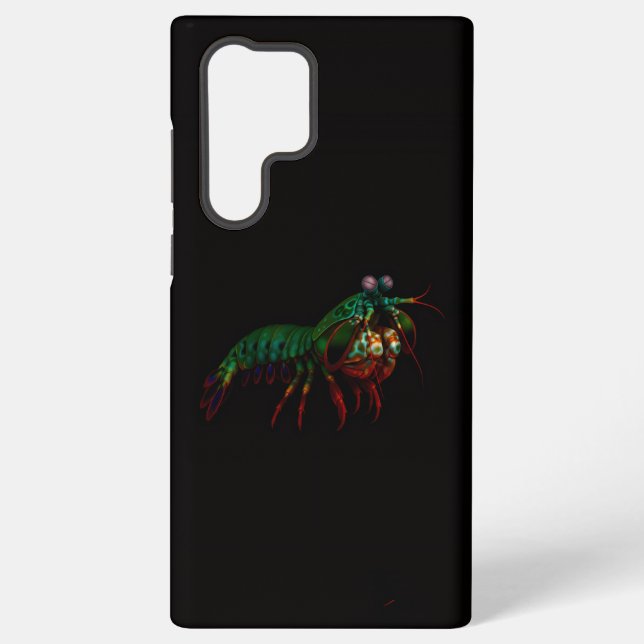 Coque Samsung Galaxy Black 4 Luxe Galaxy S22 Ultra, Mantis Shrimp (Verso)