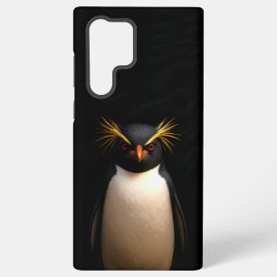 Coque Samsung Galaxy Black 4 Luxe Galaxy S22 Ultra, Rockhopper Penguin