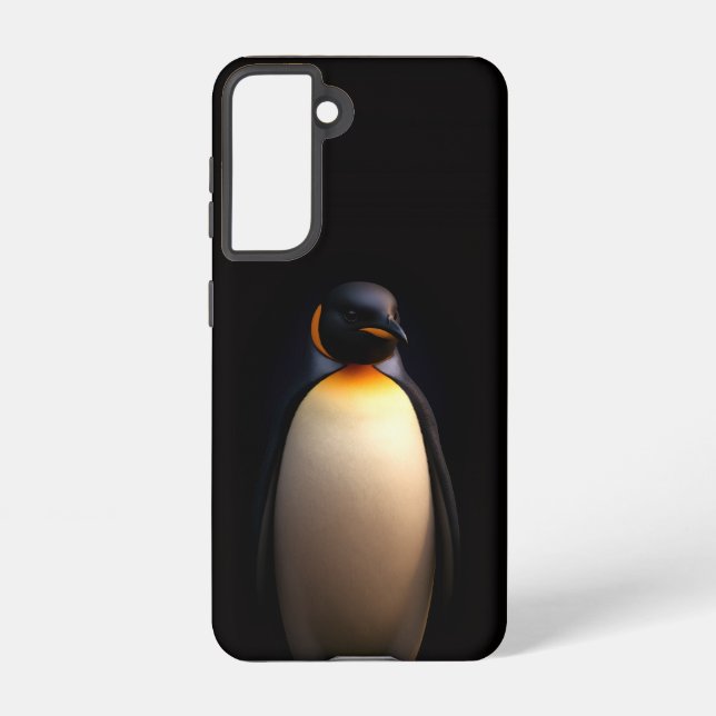 Coque Samsung Galaxy Black 4 Luxe Samsung Galaxy S21, Empereur Penguin (Verso)